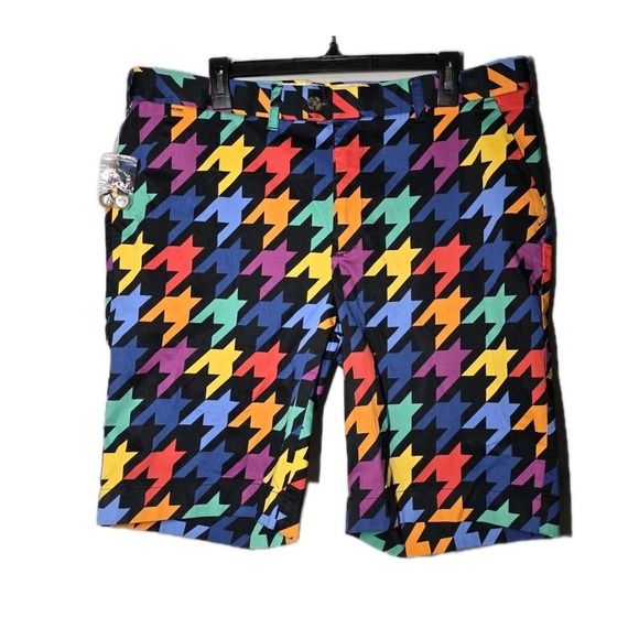 Loudmouth Golf Other - LoudMouth Mens Size 40 Golf Shorts Multicolor Geometric Pattern